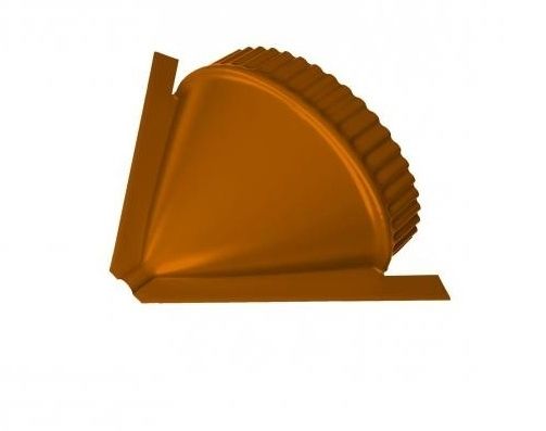Заглушка конька круглого конусная R110 мм (ПЭ-2004-0.5) Оранжевый